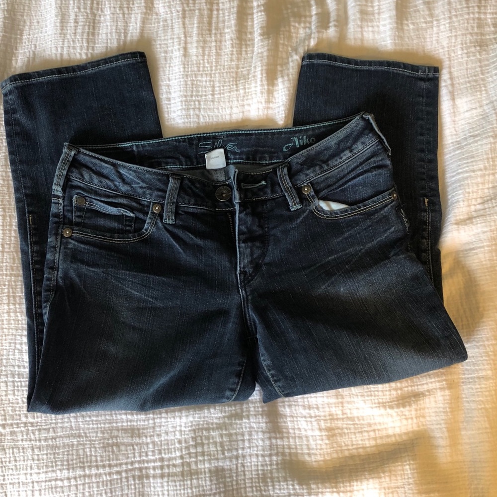Silver Capri jeans, size 29